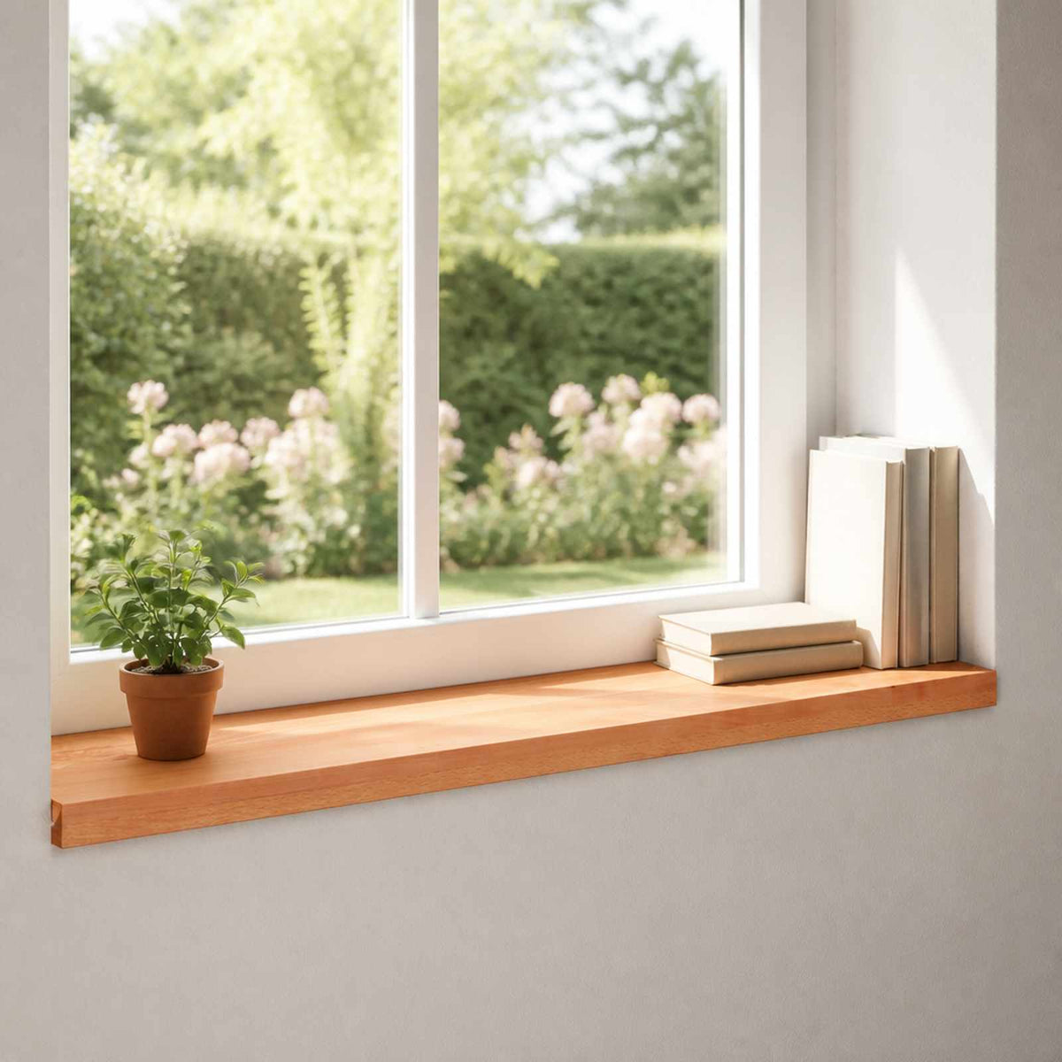 Window Sills 2 pcs Varnish 100 x 30 x 2 cm Solid Beech Wood