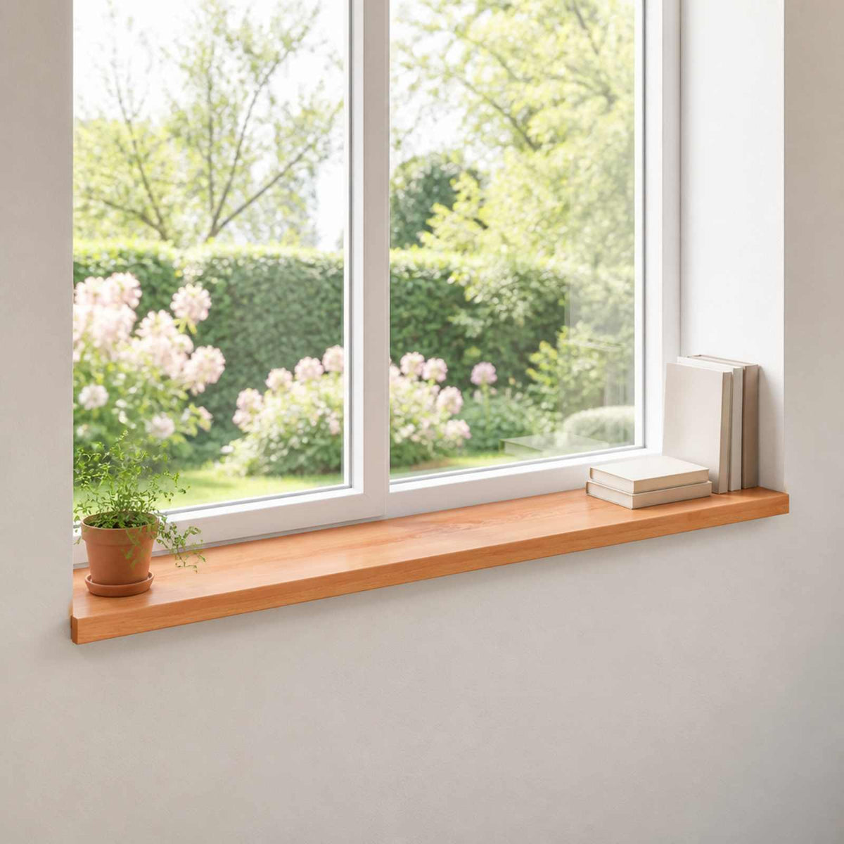 Window Sills 2 pcs Varnish 160 x 40 x 2 cm Solid Beech Wood