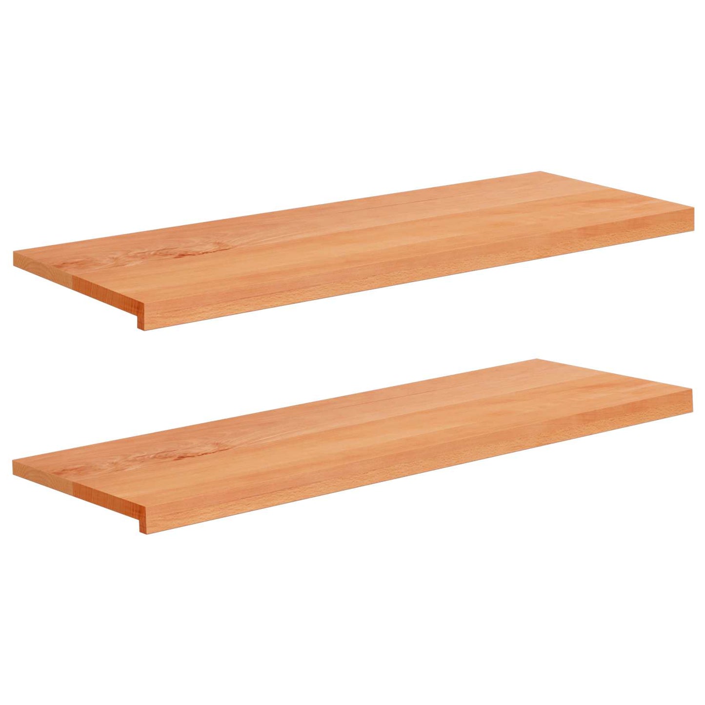 Window Sills 2 pcs Varnished 120 x 40 x 2 cm Solid Beech Wood