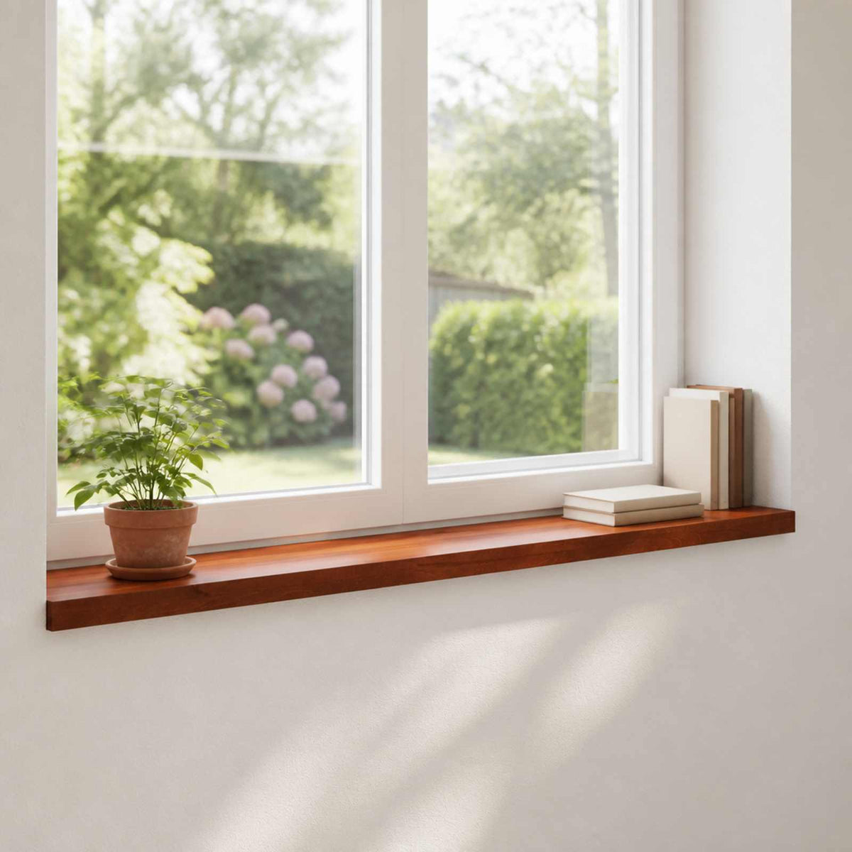 Window Sills 2 pcs Brown 140 x 15 x 2 cm Solid Beech Wood