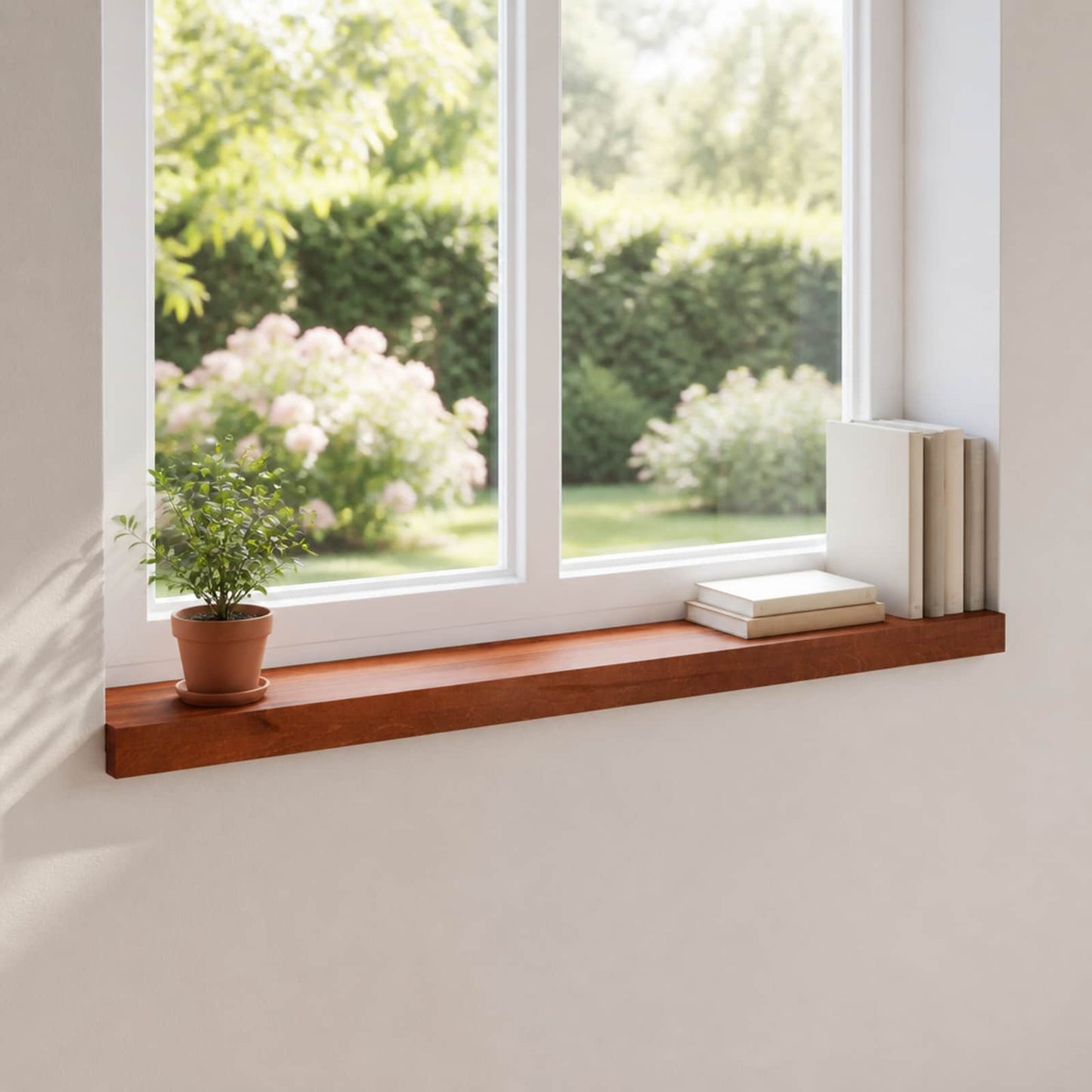 Window Sills 2 pcs Brown 70 x 20 x 2 cm Solid Beech Wood