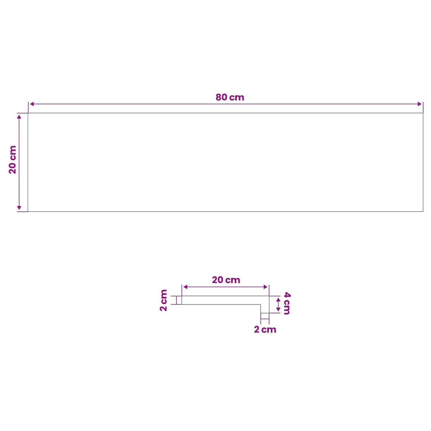 Window Sills 2 pcs Brown 80x 20 x 2 cm Solid Beech Wood