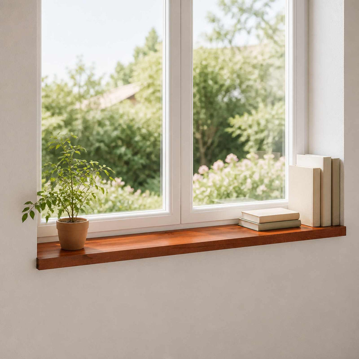 Window Sills 2 pcs Brown 160 x 25 x 2 cm Solid Beech Wood