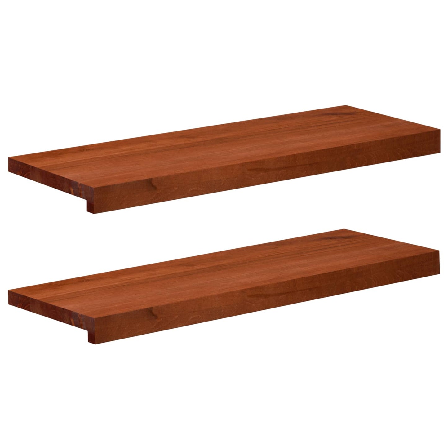 Window Sills 2 pcs Brown 70 x 30 x 2 cm Solid Beech Wood