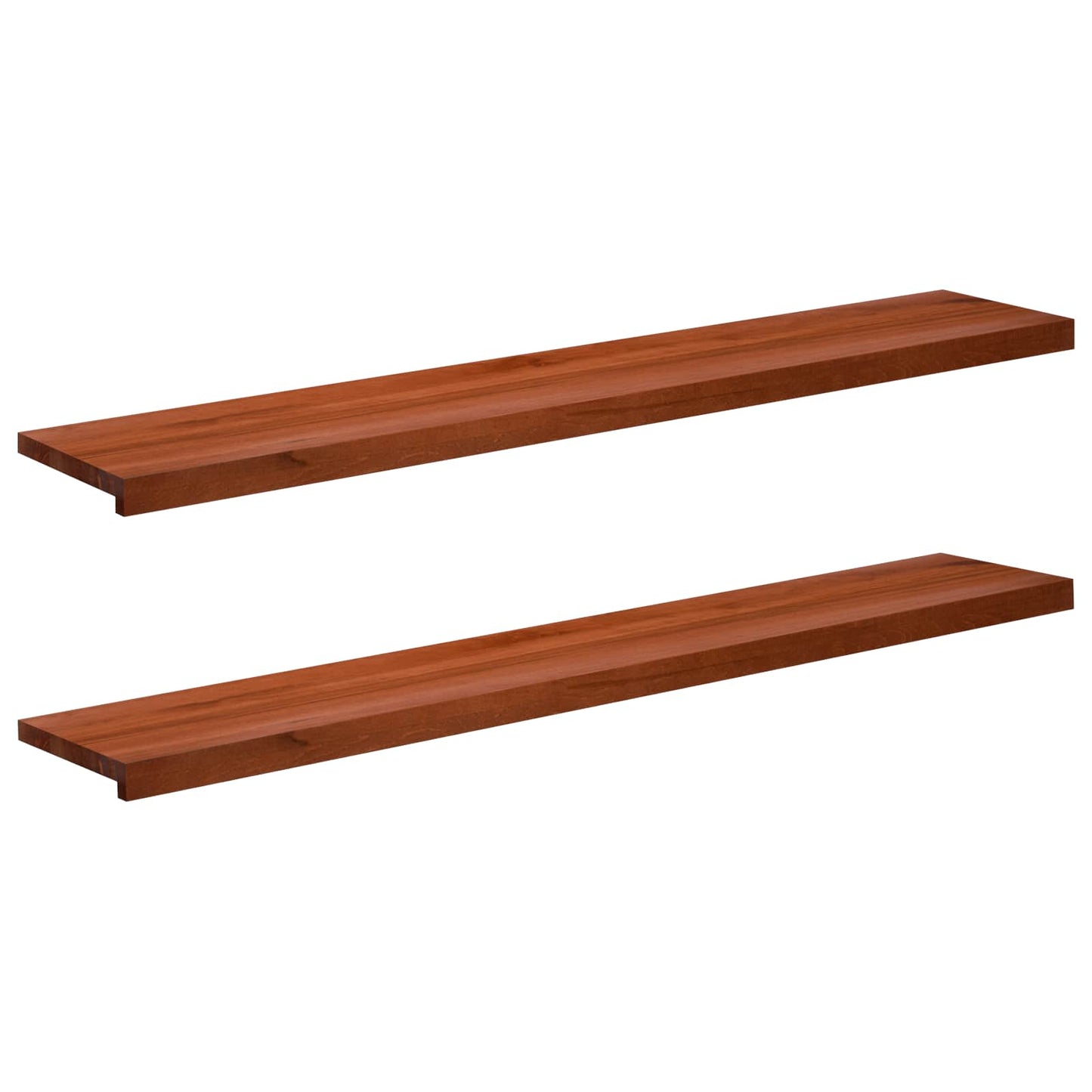 Window Sills 2 pcs Brown 140 x 30 x 2 cm Solid Beech Wood