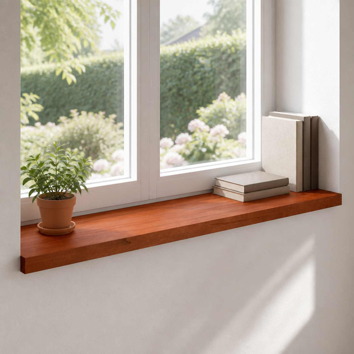 Window Sills 2 pcs Brown 90 x 40 x 2 cm Solid Beech Wood