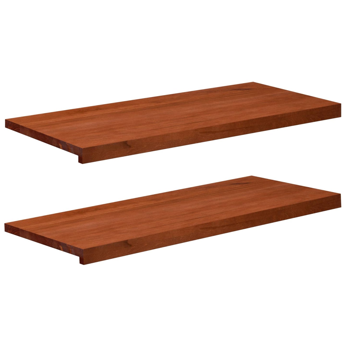 Window Sills 2 pcs Brown 100 x 40 x 2 cm Solid Beech Wood