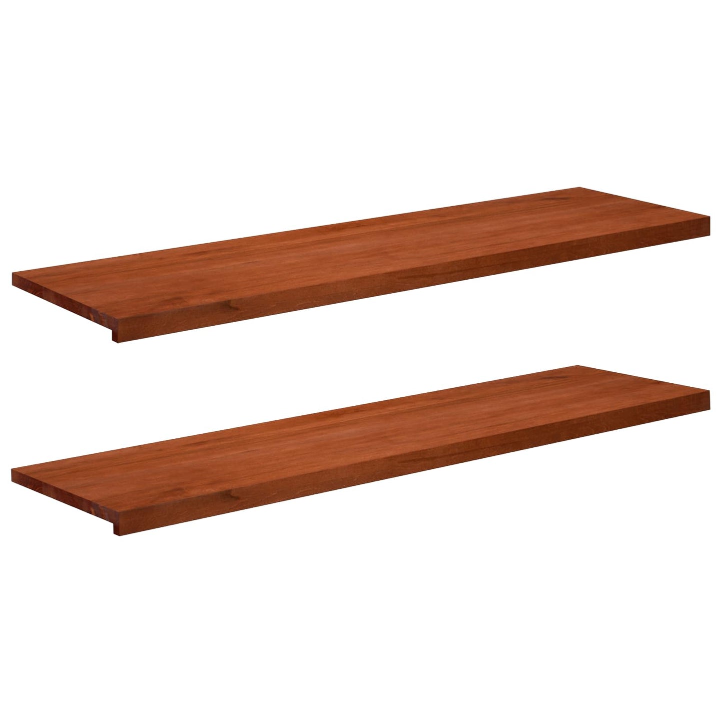 Window Sills 2 pcs Brown 140 x 40 x 2 cm Solid Beech Wood