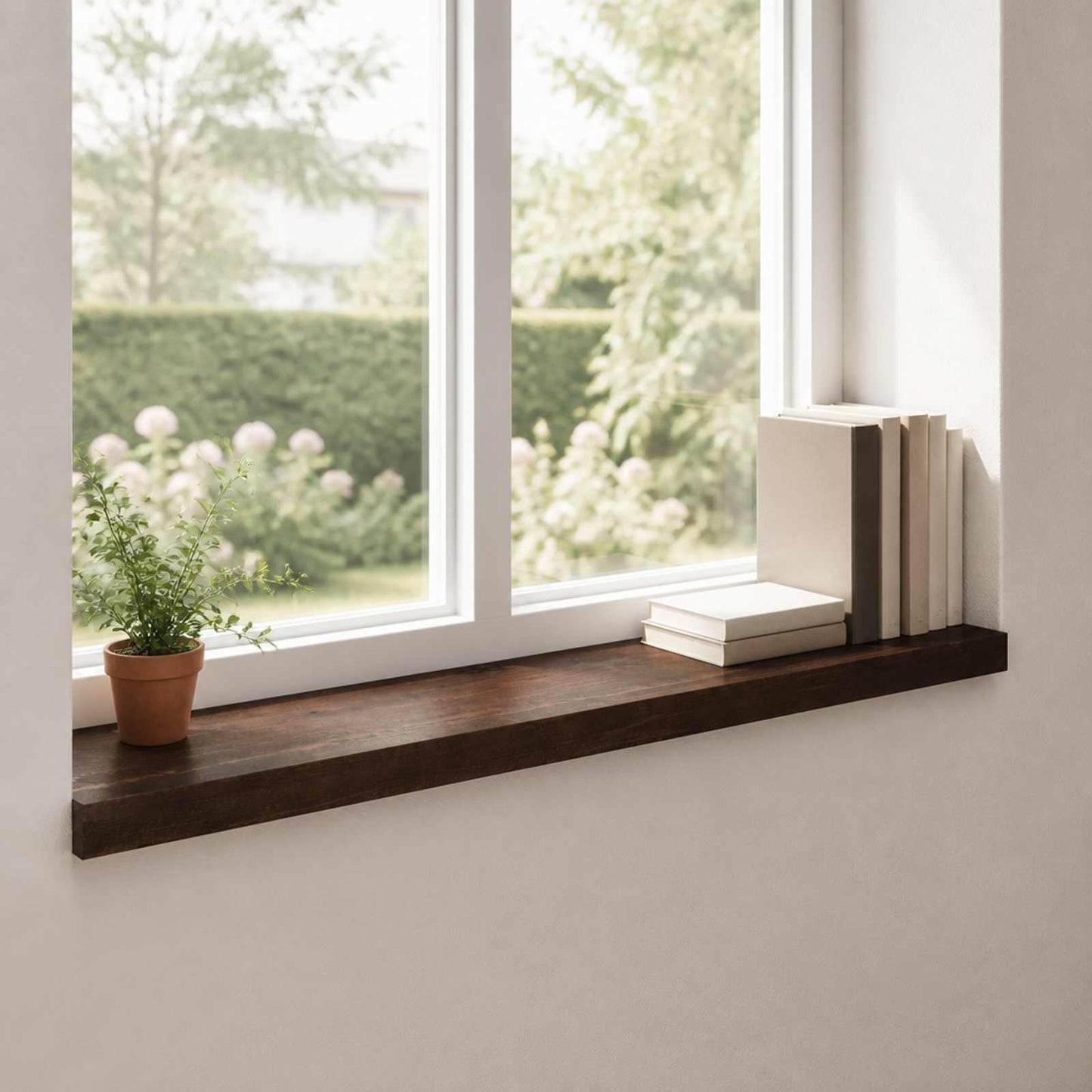 Window Sills 2 pcs Dark Brown 90 x 25 x 2 cm Solid Beech Wood