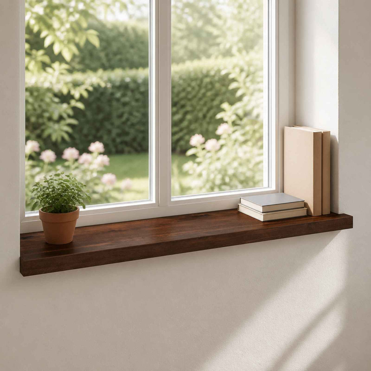 Window Sills 2 pcs Dark Brown 90 x 40 x 2 cm Solid Beech Wood
