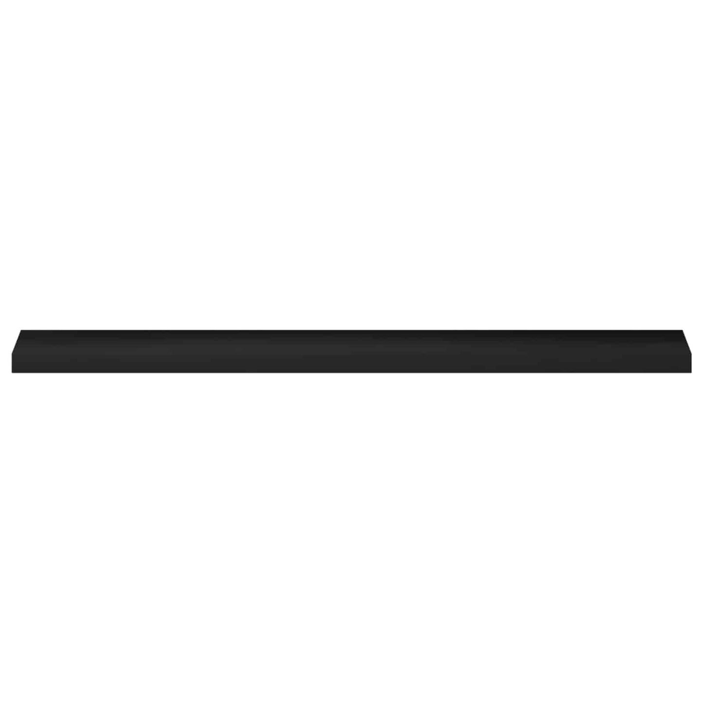 Window Sills 2 pcs Black 140 x 20 x 2 cm Solid Beech Wood