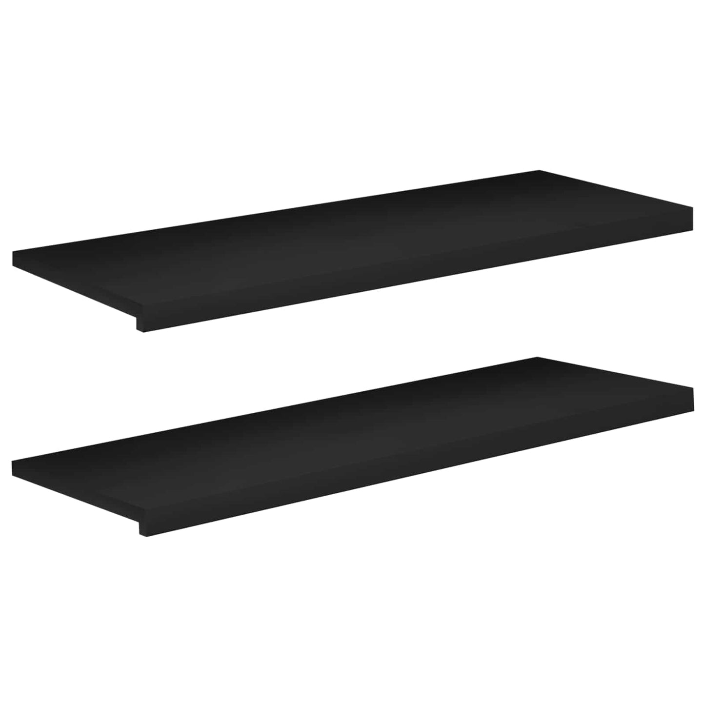 Window Sills 2 pcs Black 120 x 40 x 2 cm Solid Beech Wood