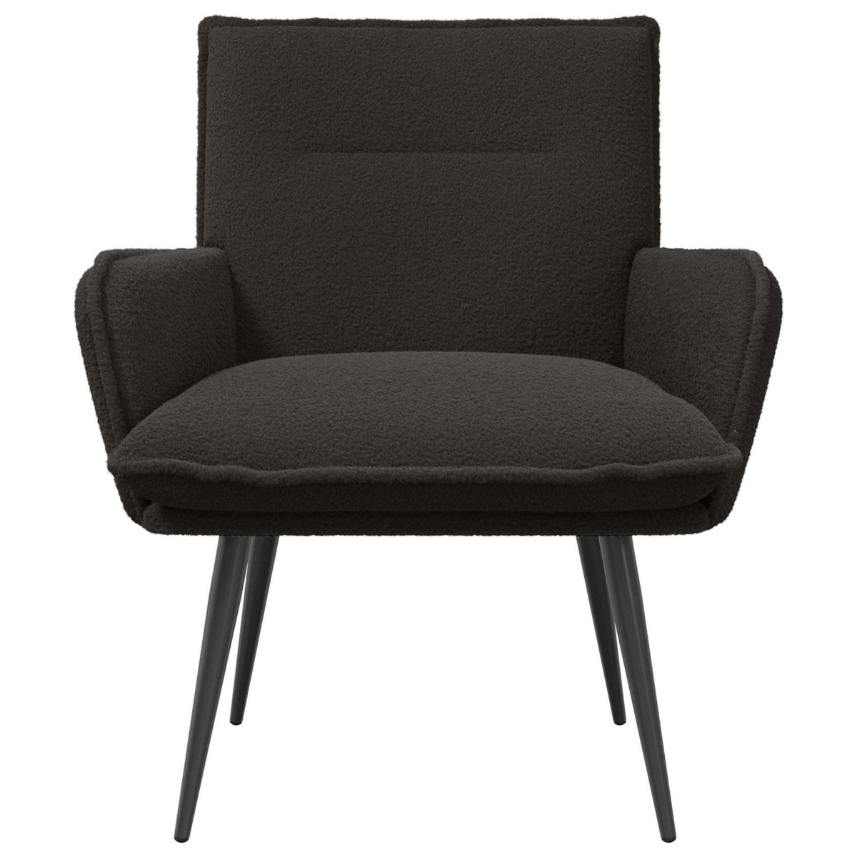 Armchair Black Bouclé