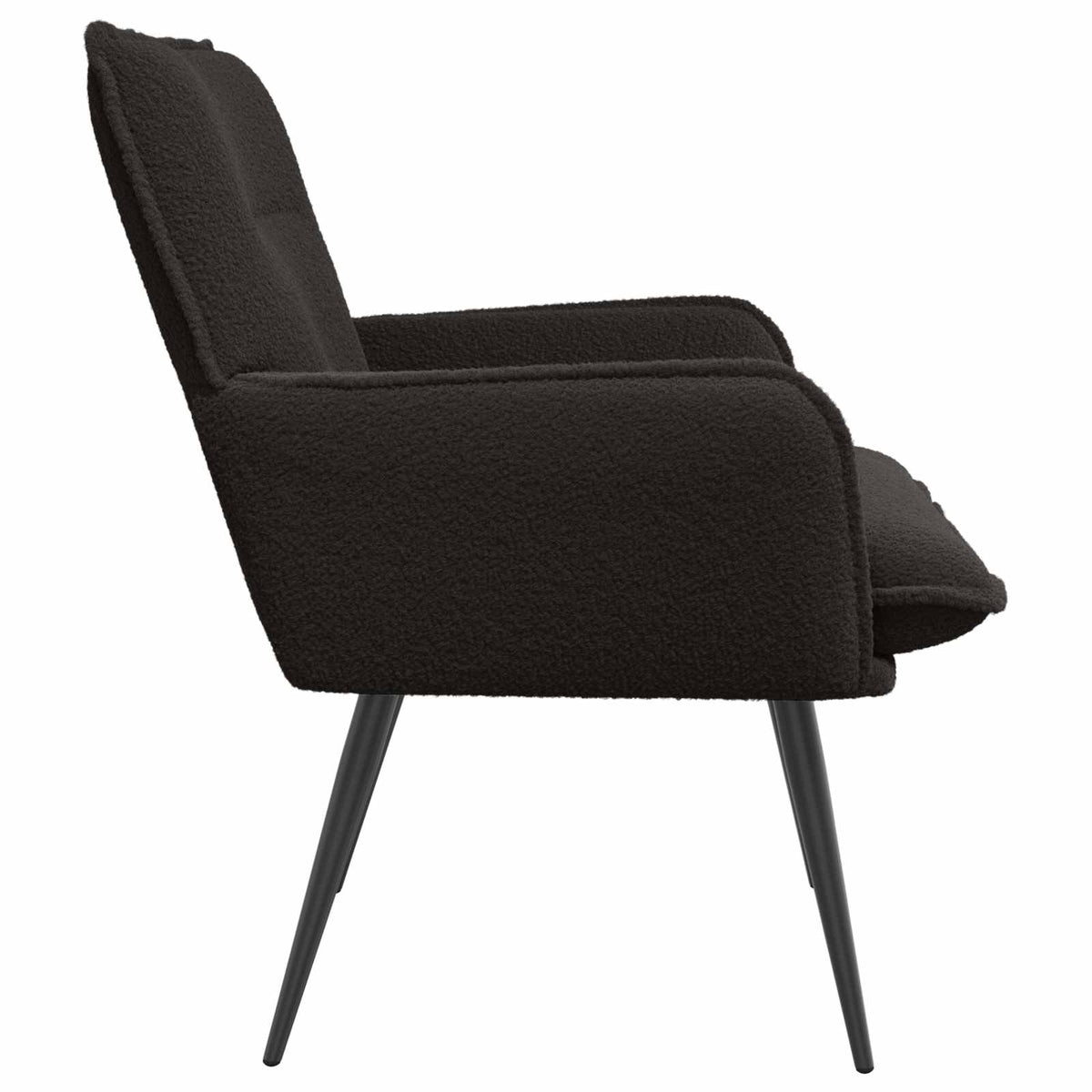 Armchair Black Bouclé