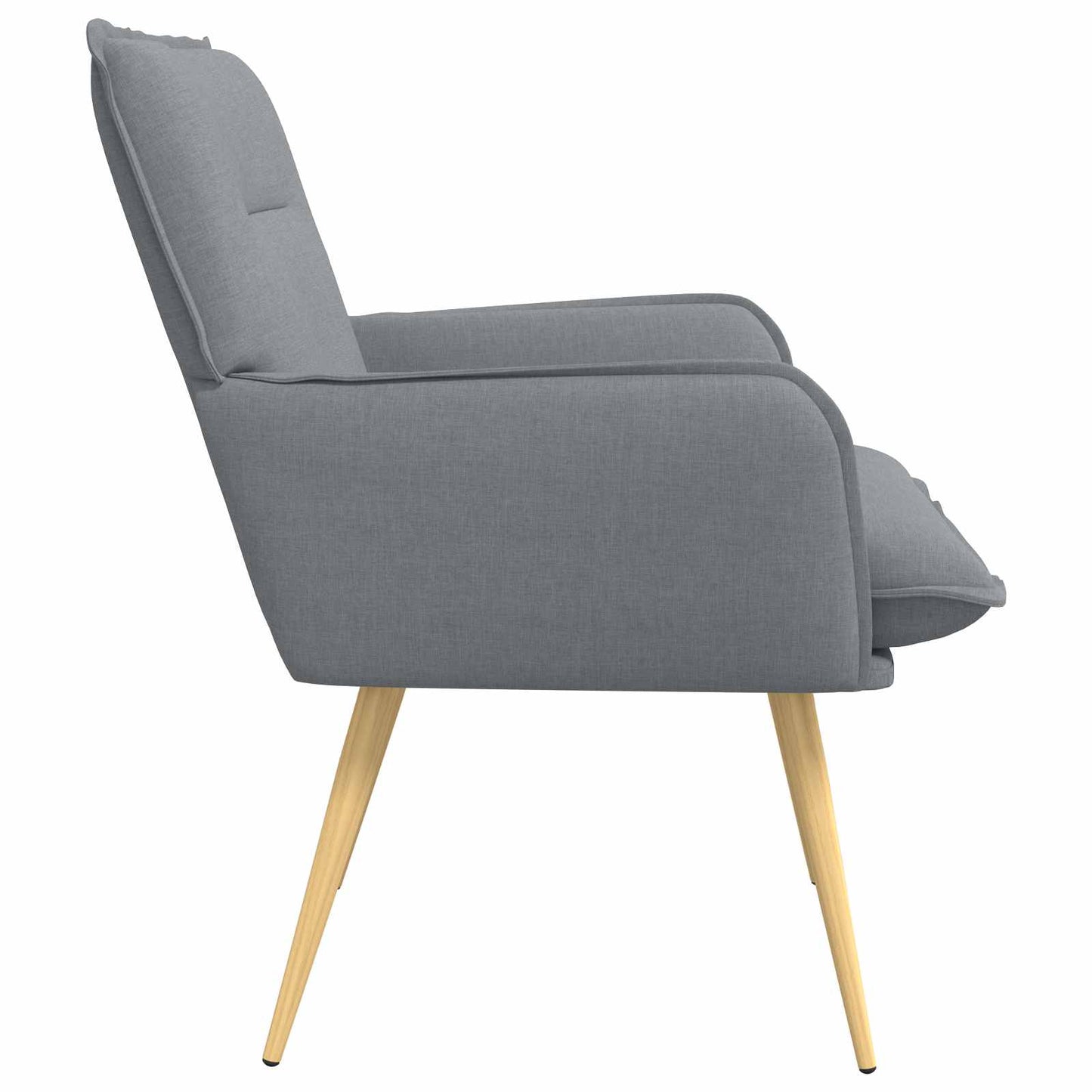 Armchair Light Grey Fabric