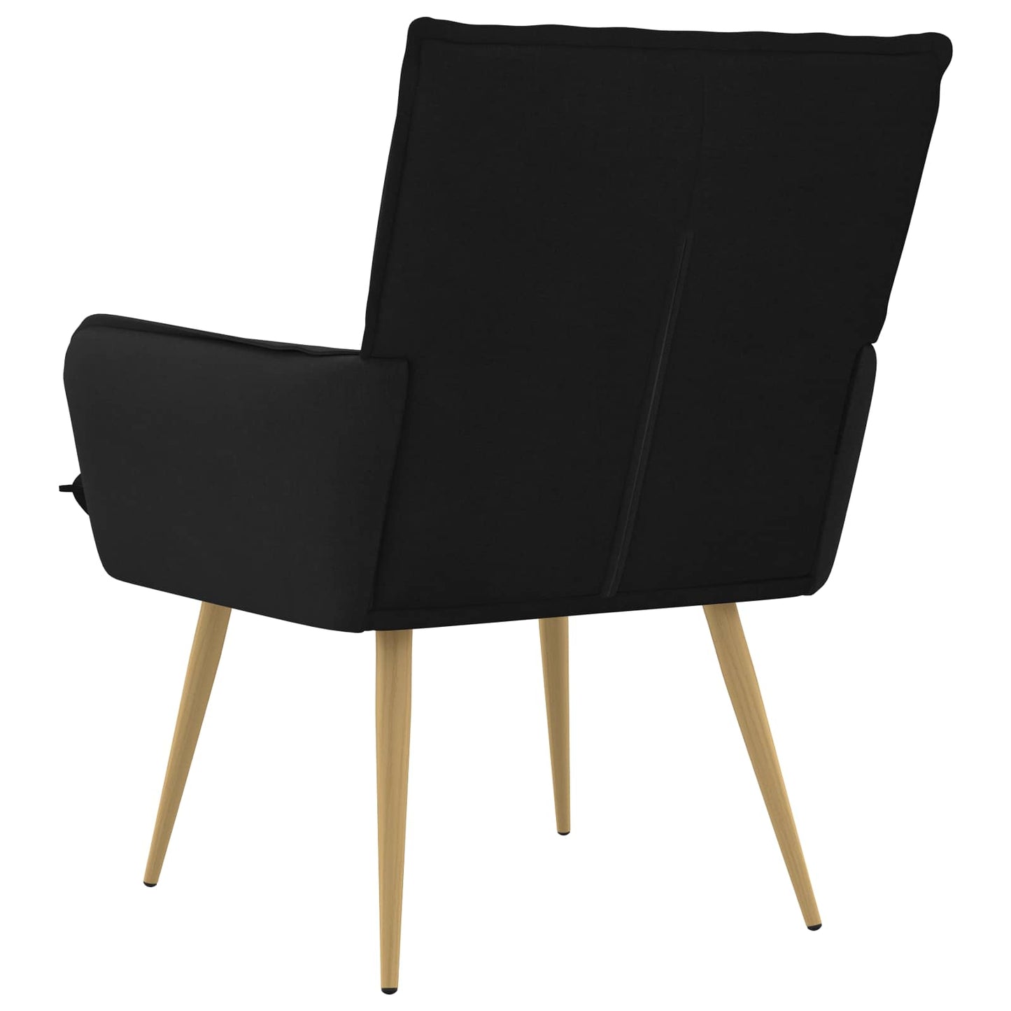 Armchair Black Fabric
