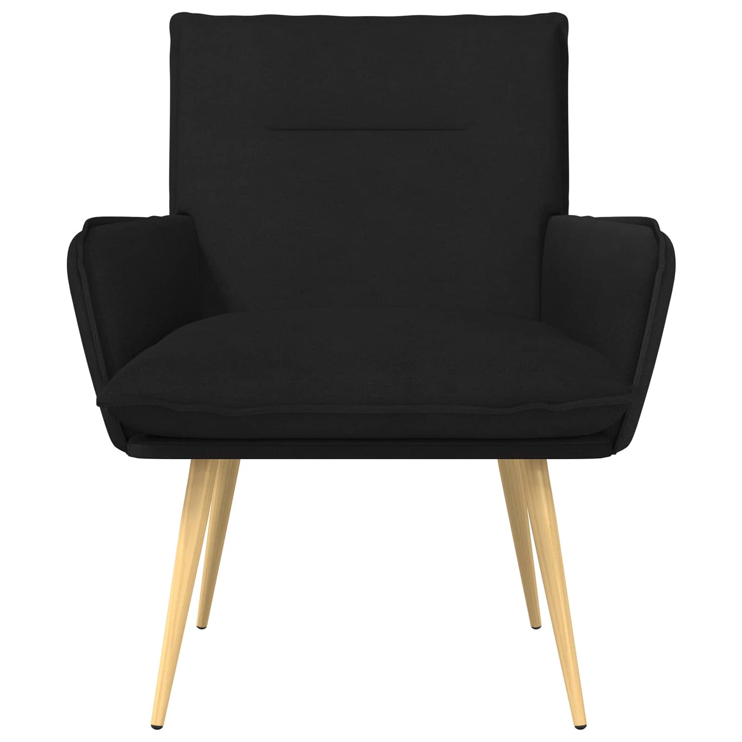Armchair Black Fabric