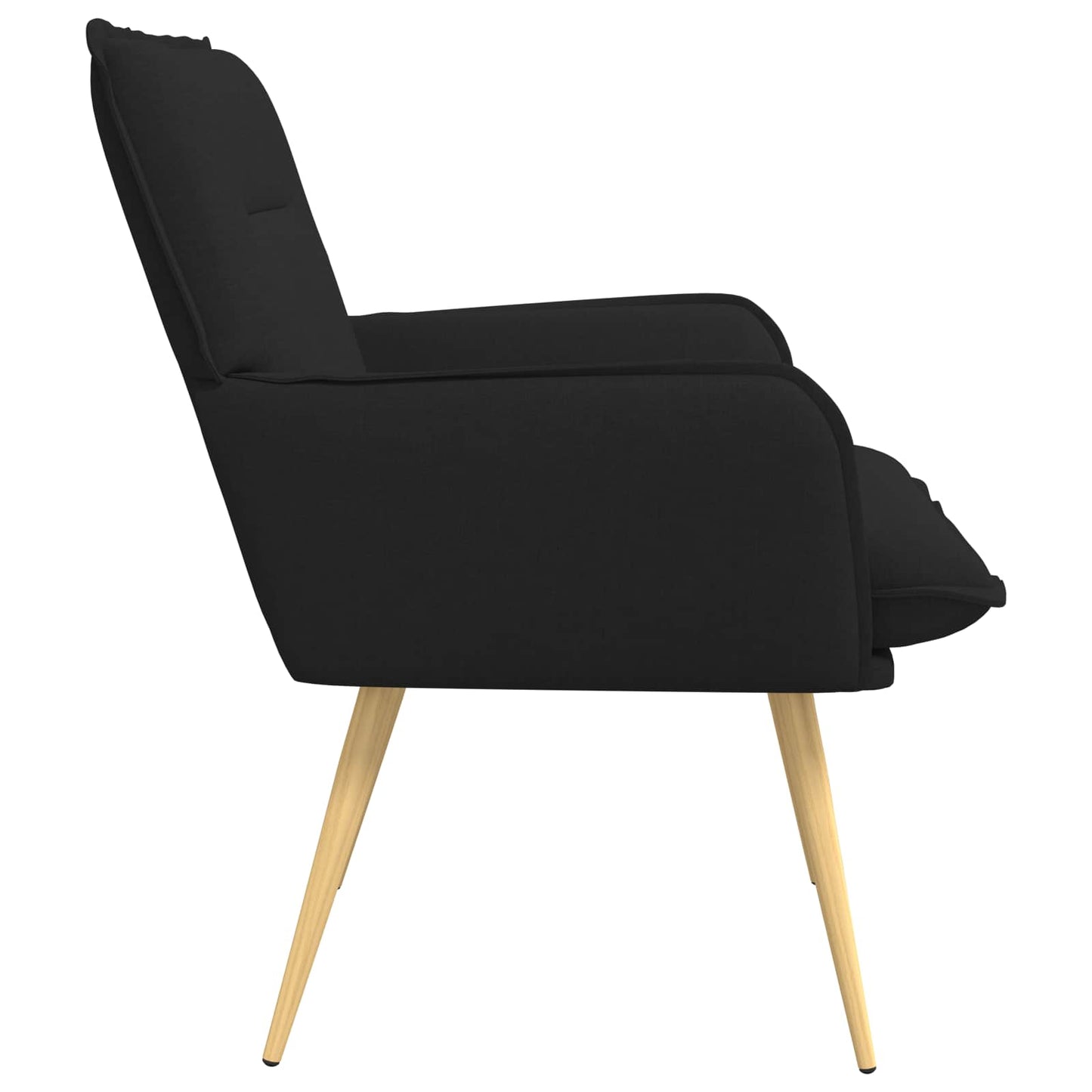 Armchair Black Fabric