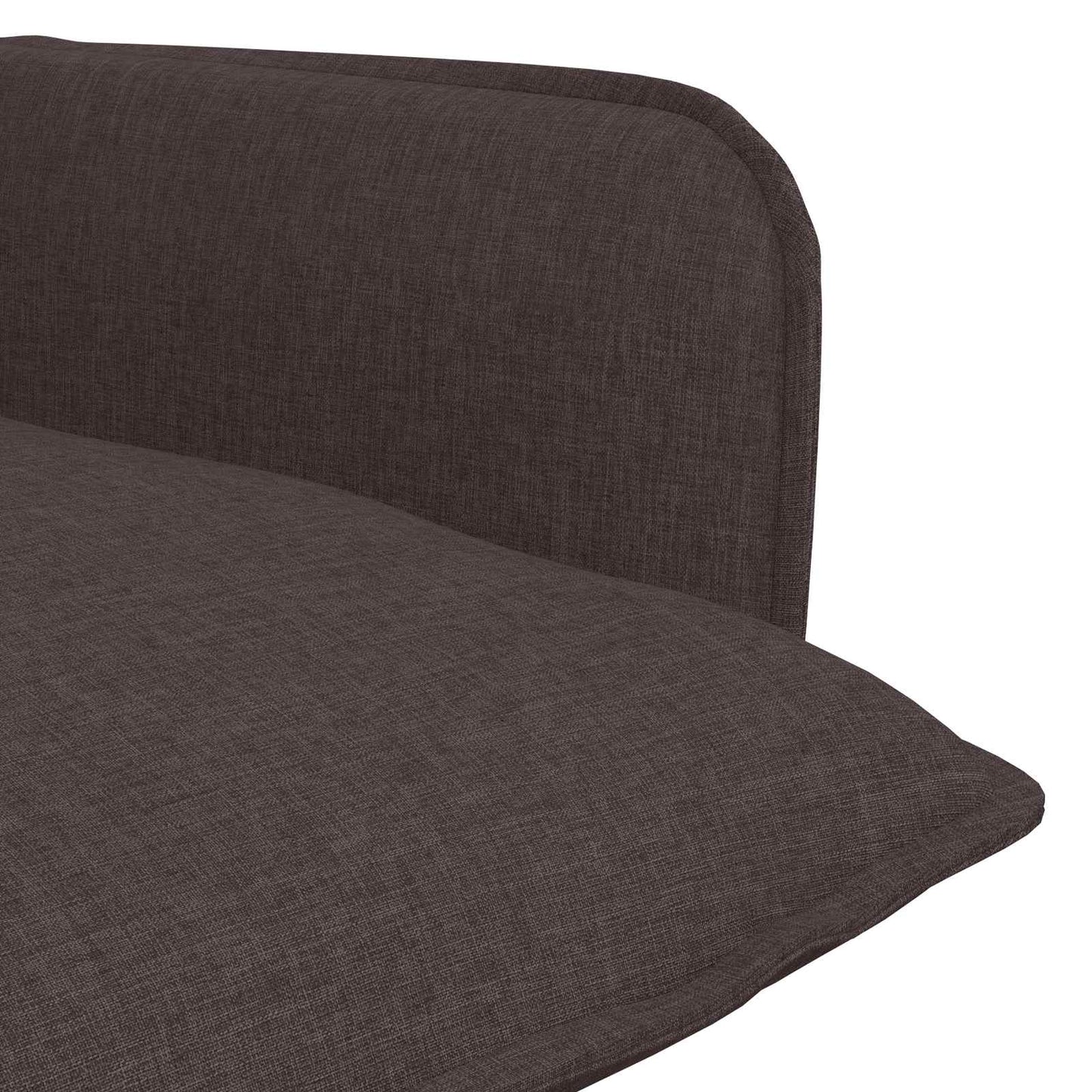 Armchair Dark Brown Fabric