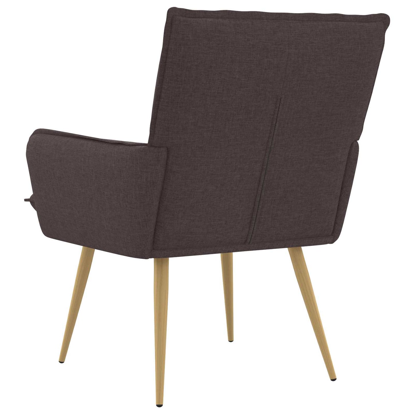 Armchair Dark Brown Fabric