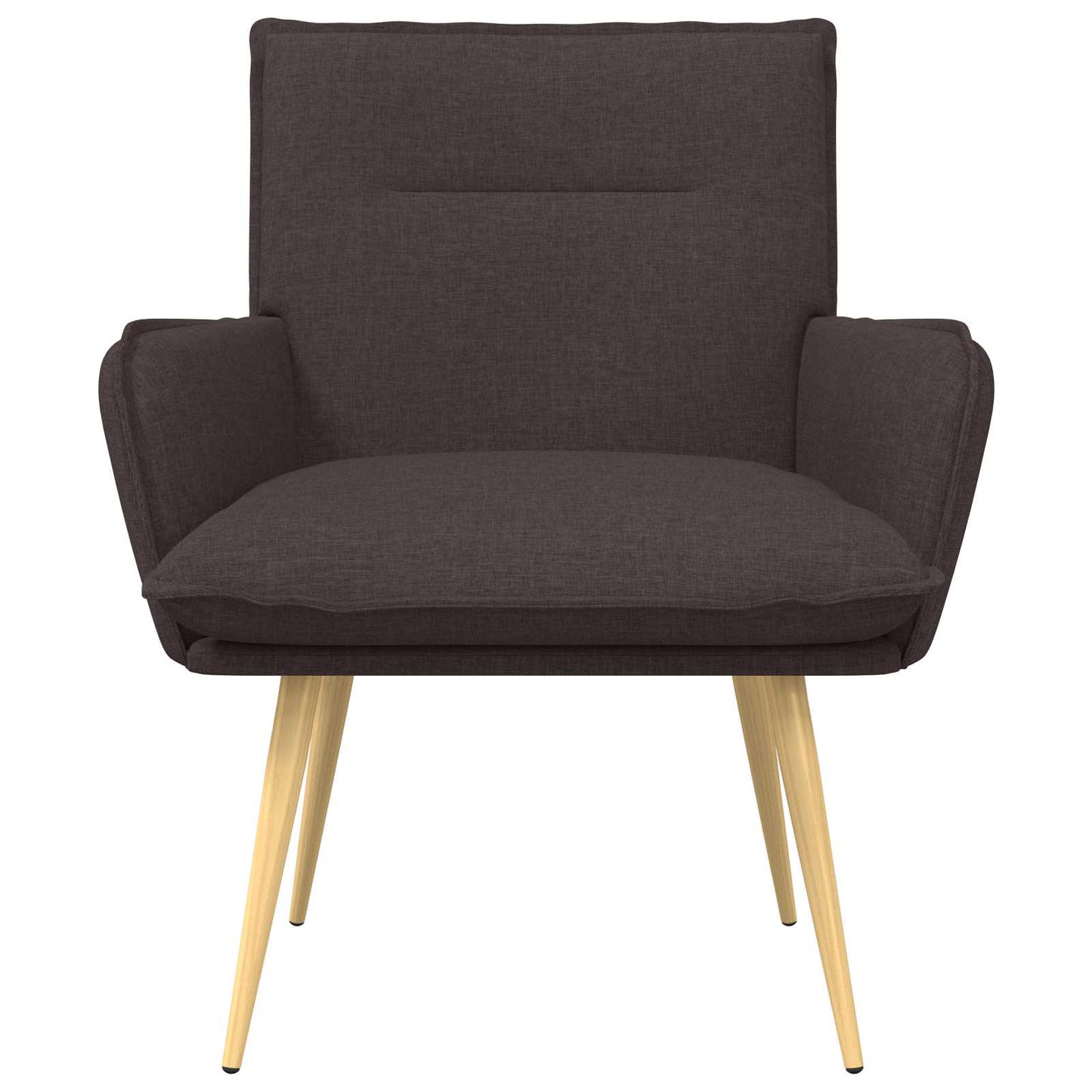 Armchair Dark Brown Fabric