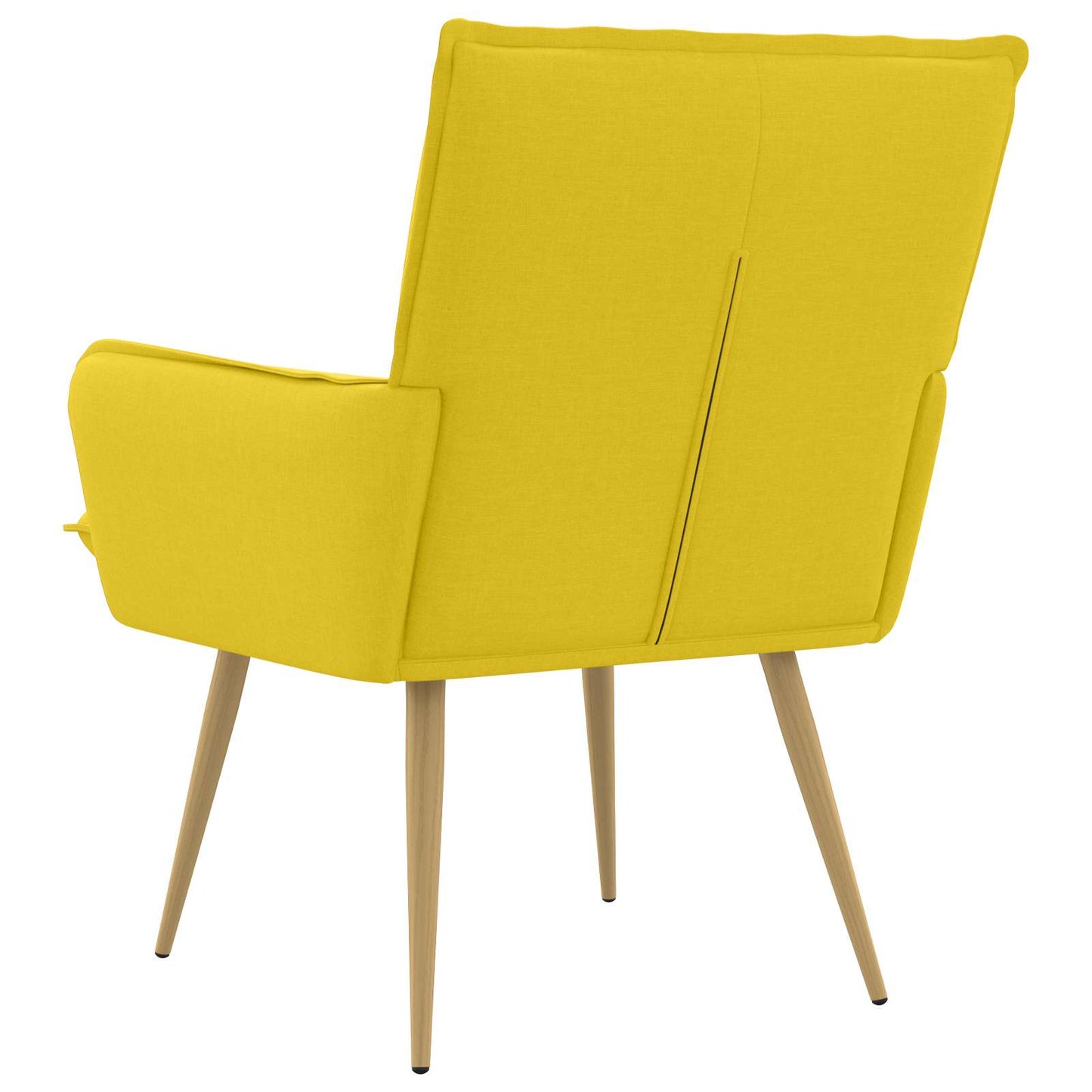 Armchair Light Yellow Fabric