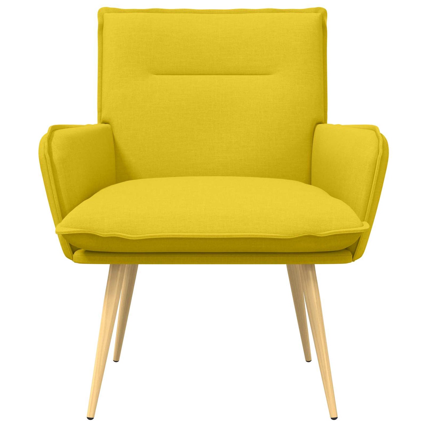 Armchair Light Yellow Fabric