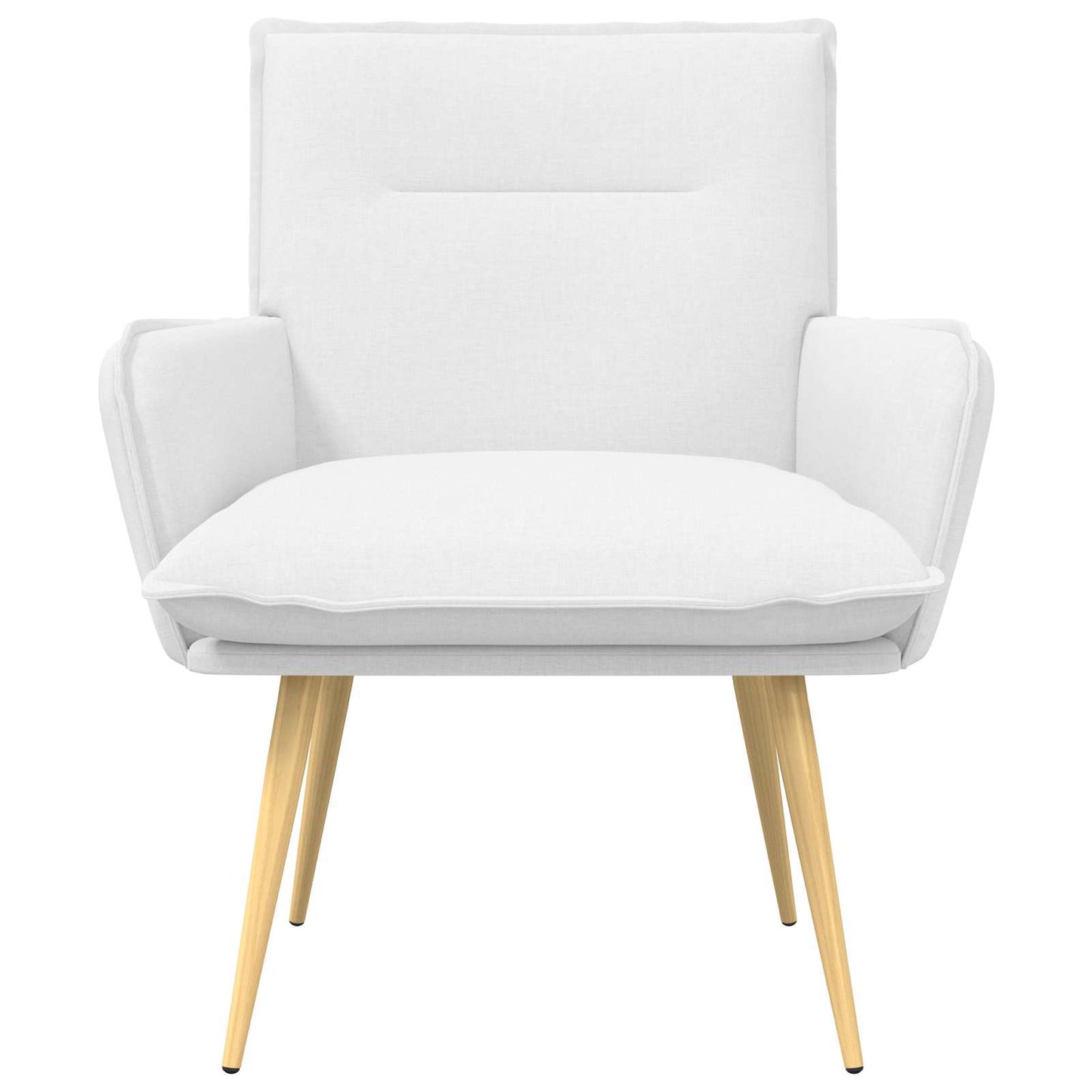 Armchair White Fabric