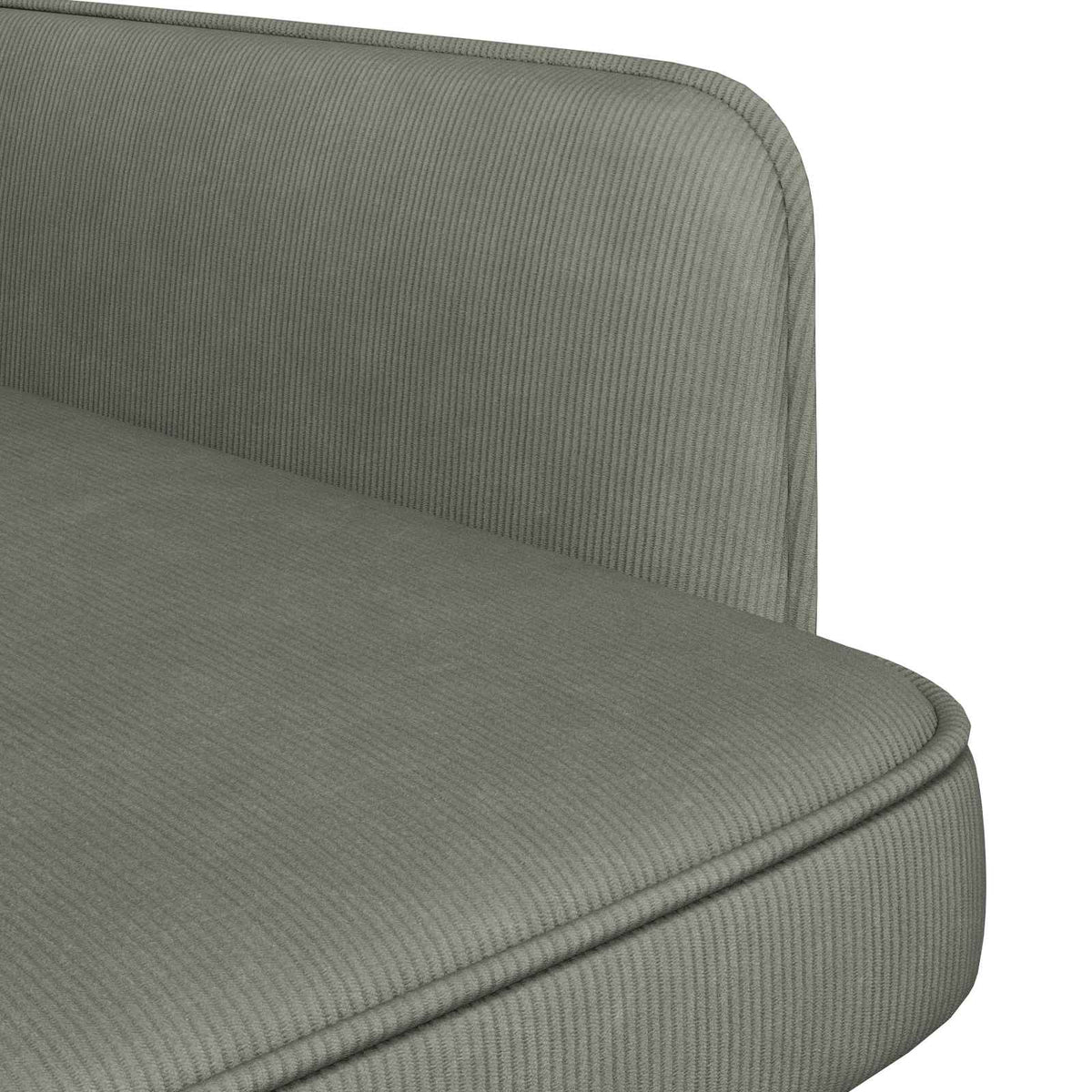 Armchair Light Grey Corduroy Fabric