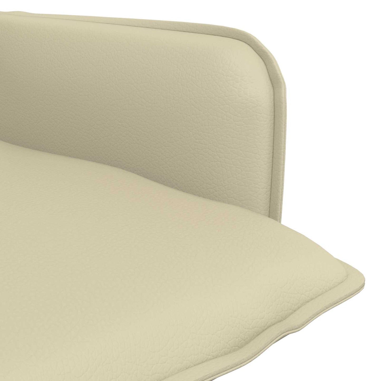 Armchair Cream Faux Leather