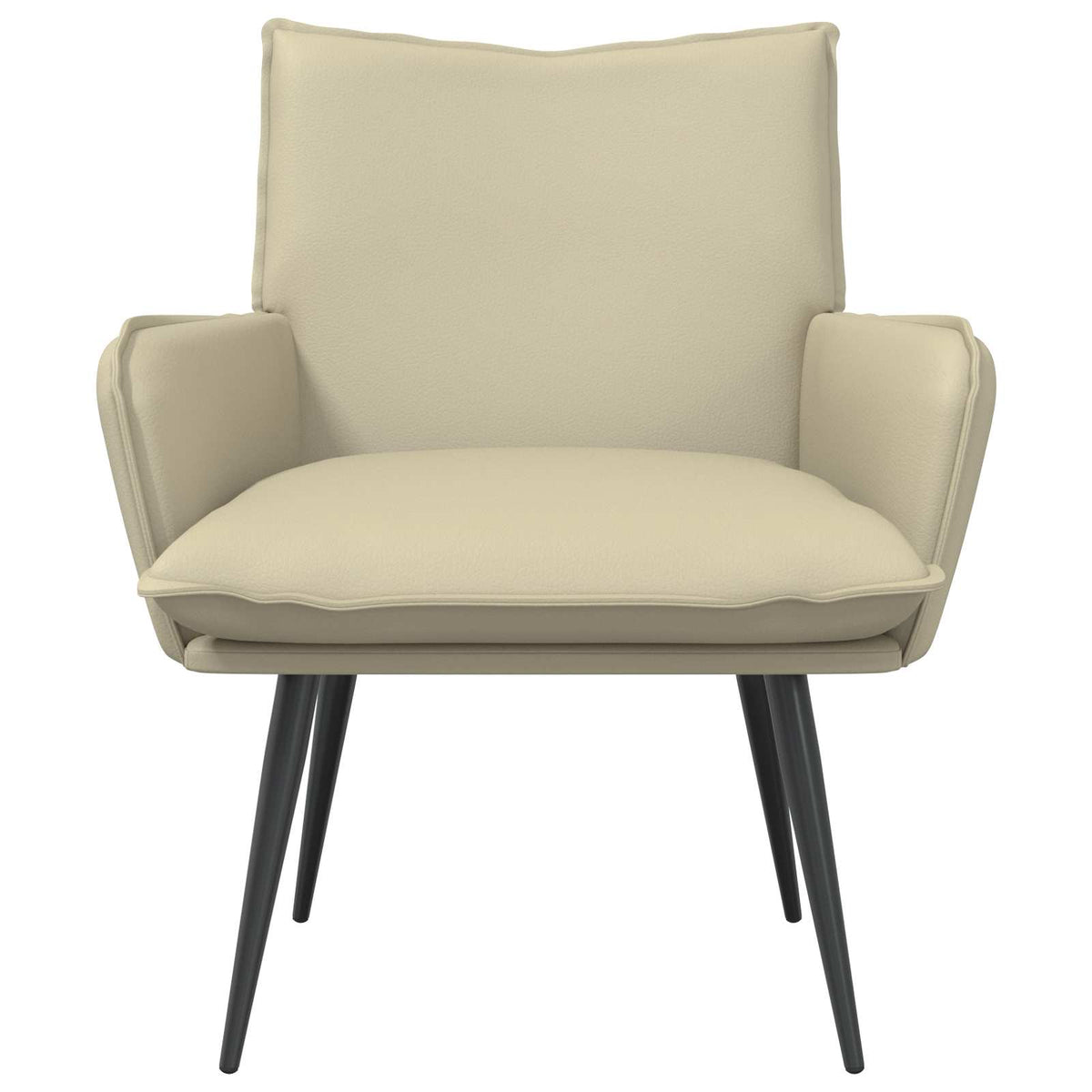 Armchair Cream Faux Leather