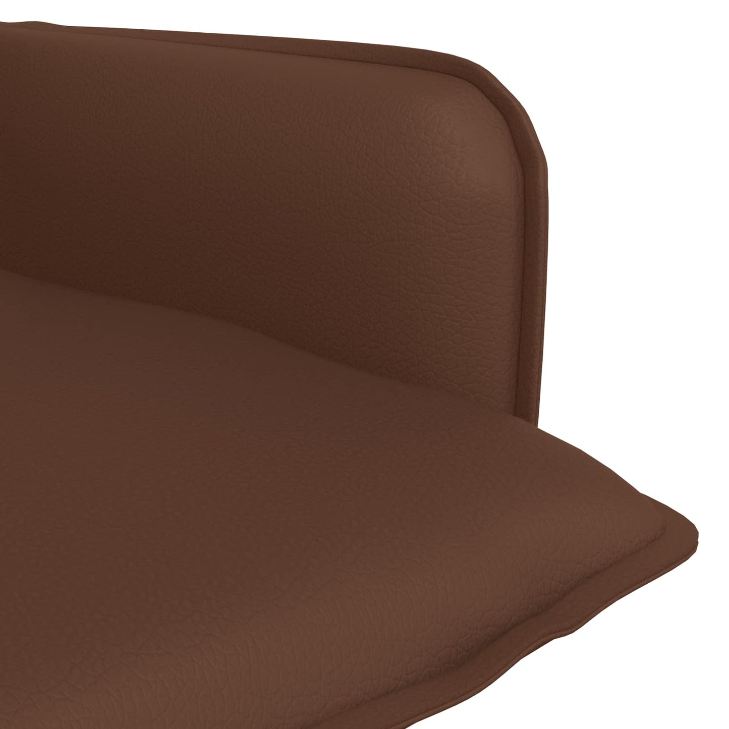 Armchair Brown Faux Leather