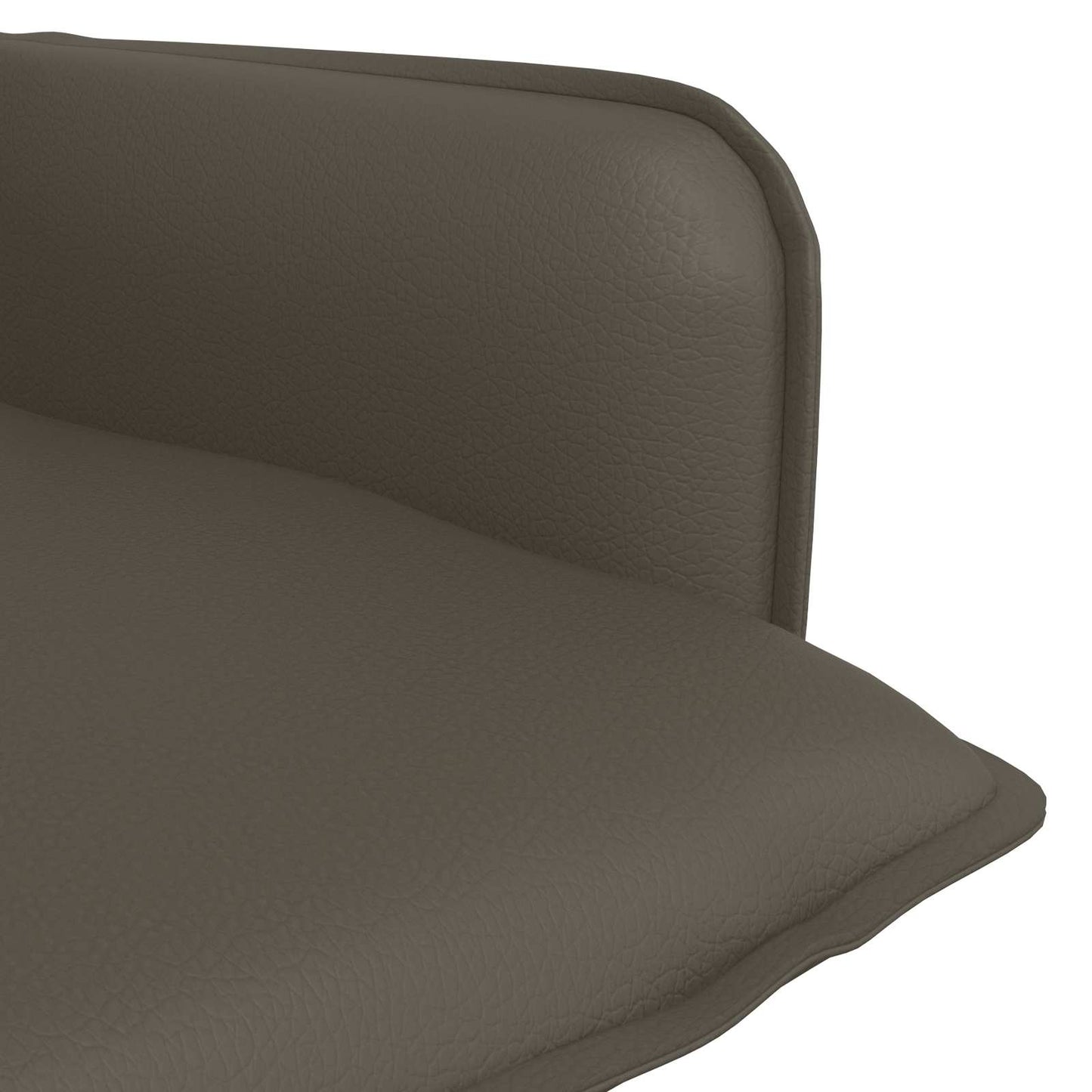 Armchair Grey Faux Leather