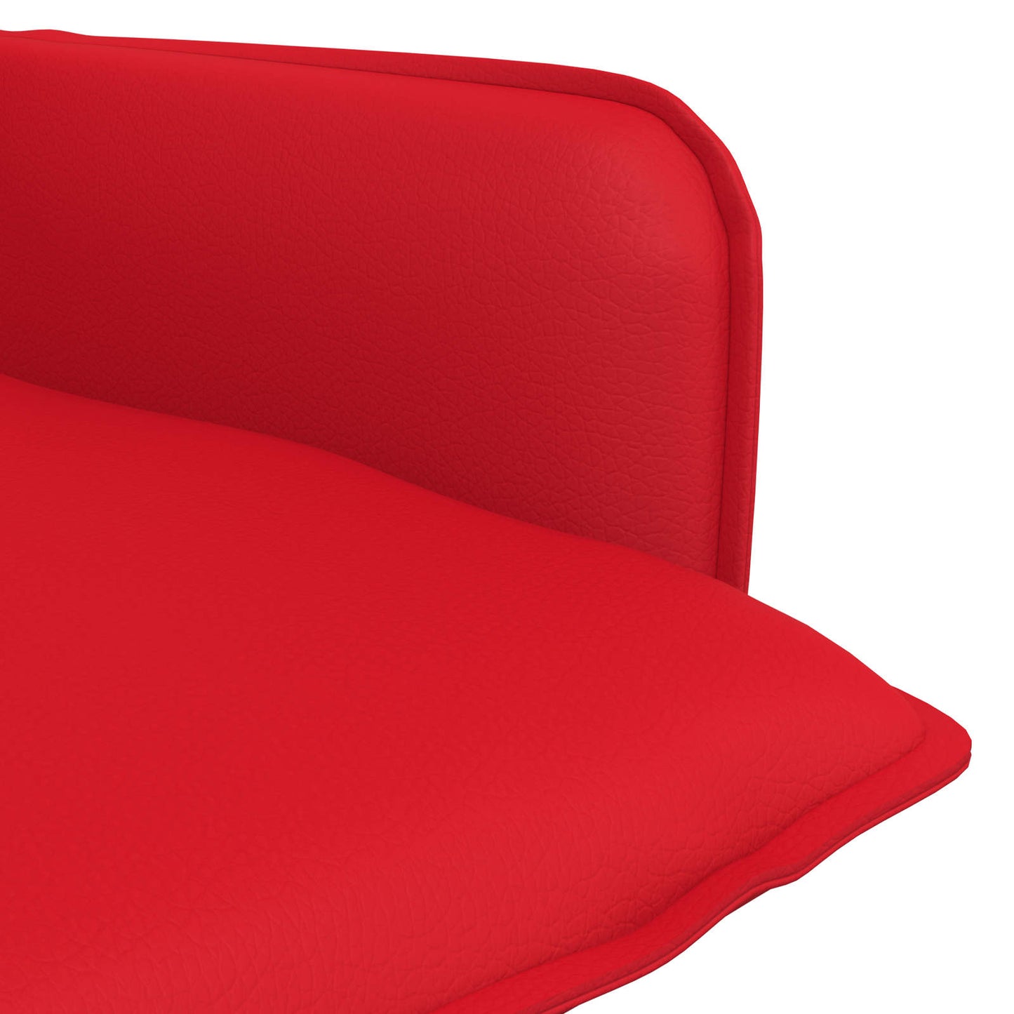 Armchair Red Faux Leather