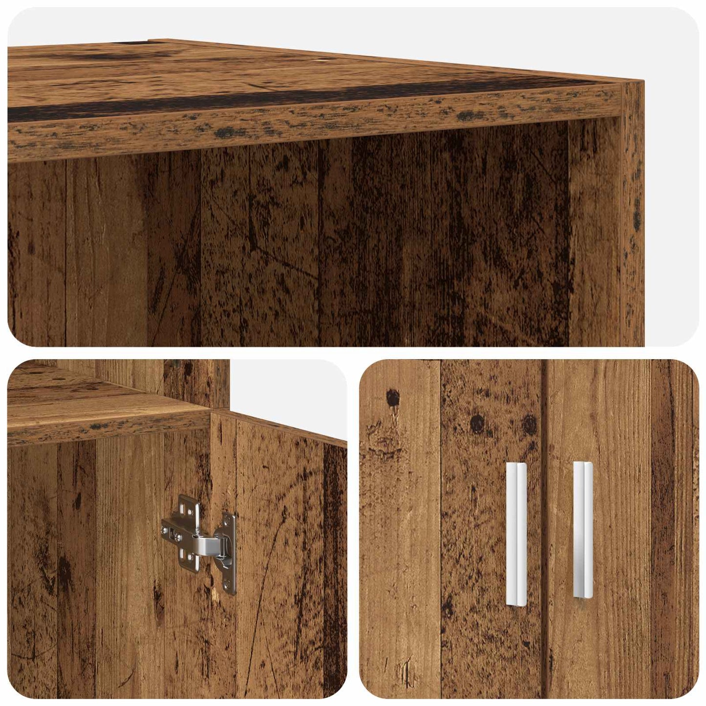 Highboard Old Wood 70 x 42.5 x 185 cm Engineered Wood
