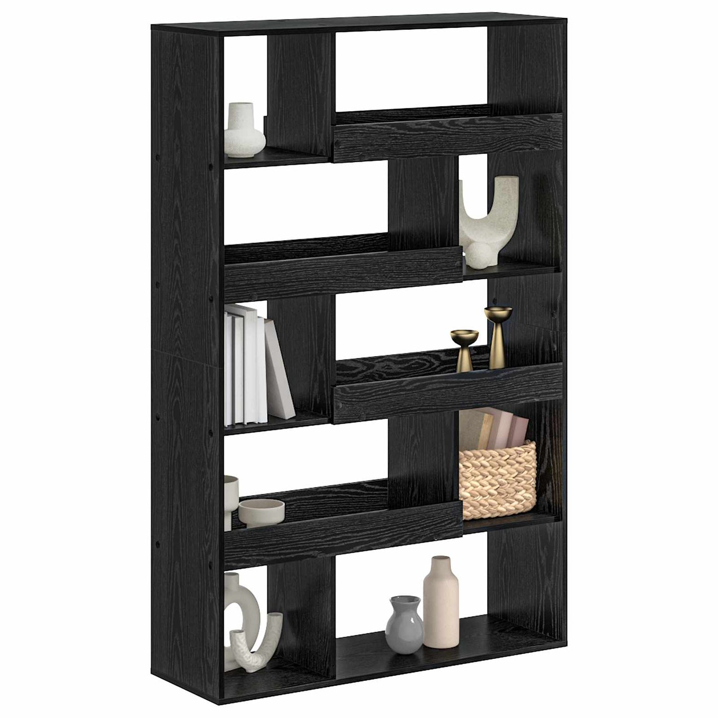 Book Shelf 100 x 33 x 156.5 cm Engineered Wood Black oak