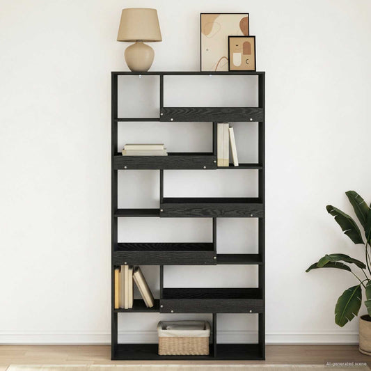 Book Shelf 100 x 33 x 156.5 cm Engineered Wood Black oak