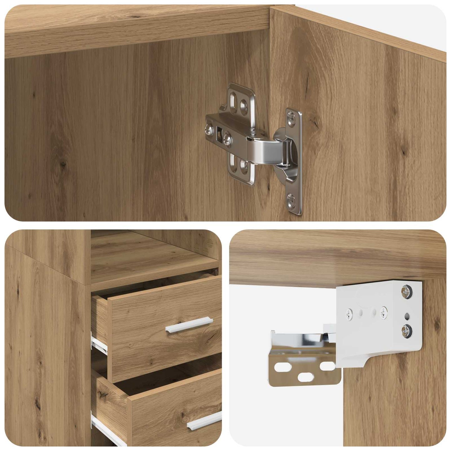 Storage Cabinet with Shelves Artisan Oak 70 x 42.5 x 225 cm
