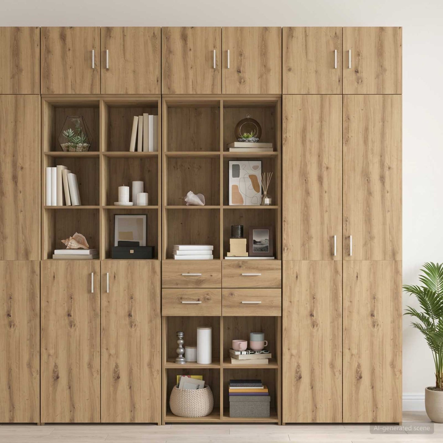 Storage Cabinet with Shelves Artisan Oak 70 x 42.5 x 225 cm