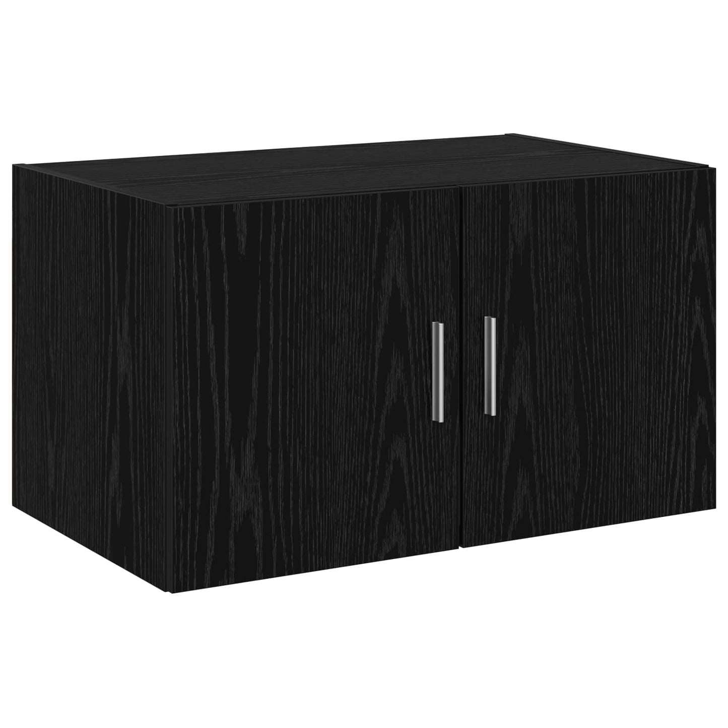 Storage Cabinet with Shelves Black Oak 70 x 42.5 x 225 cm