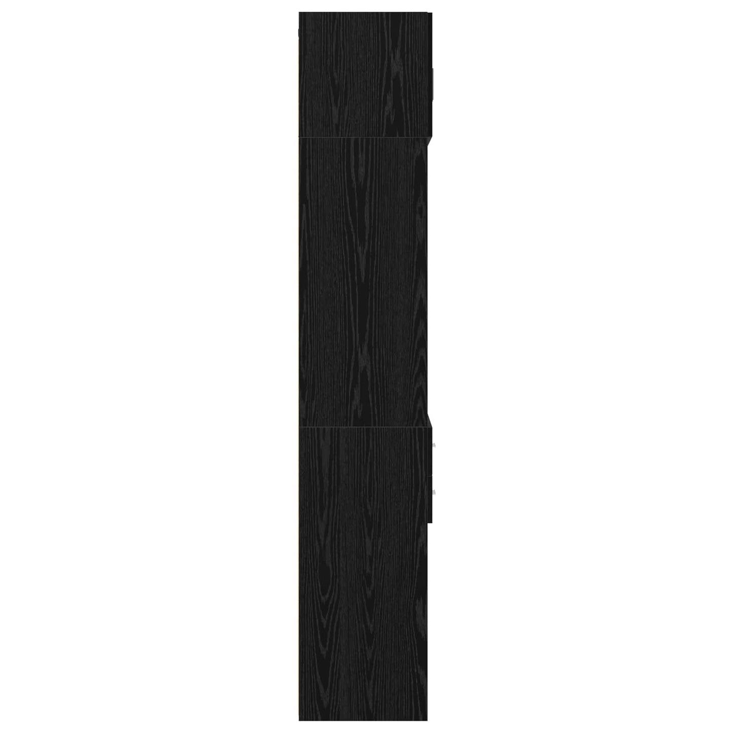 Storage Cabinet with Shelves Black Oak 70 x 42.5 x 225 cm