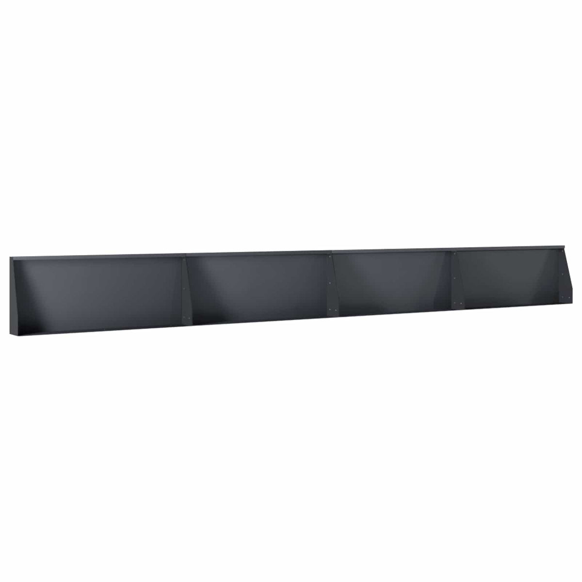 Retaining Wall 4 pcs 100 x 12 x 30 cm Steel Anthracite