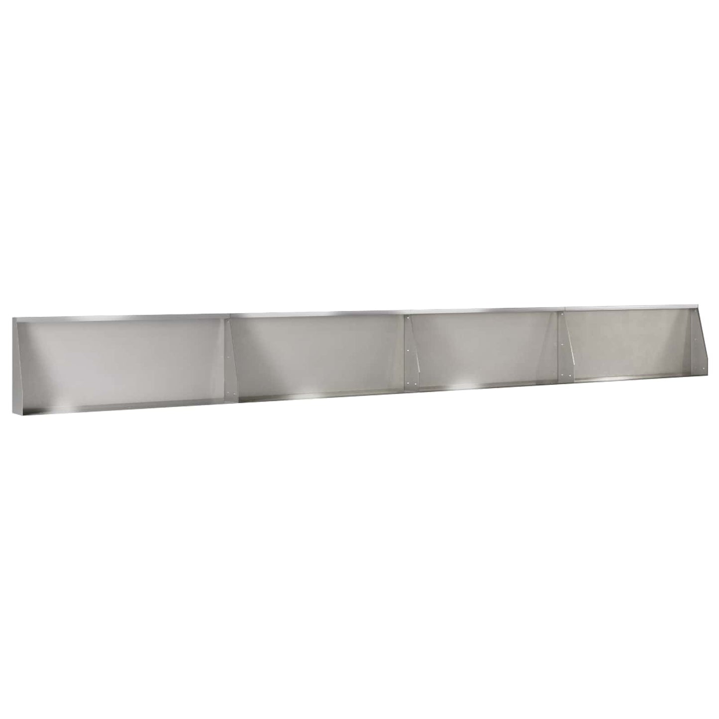Retaining Wall 4 pcs 100 x 12 x 30 cm Stainless Steel Silver