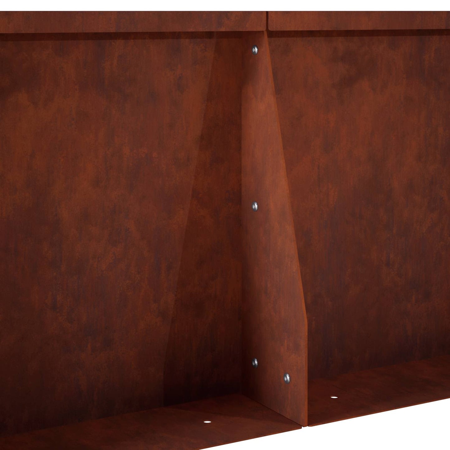 Retaining Wall 4 pcs 100 x 12 x 30 cm Weathering Steel Rusty