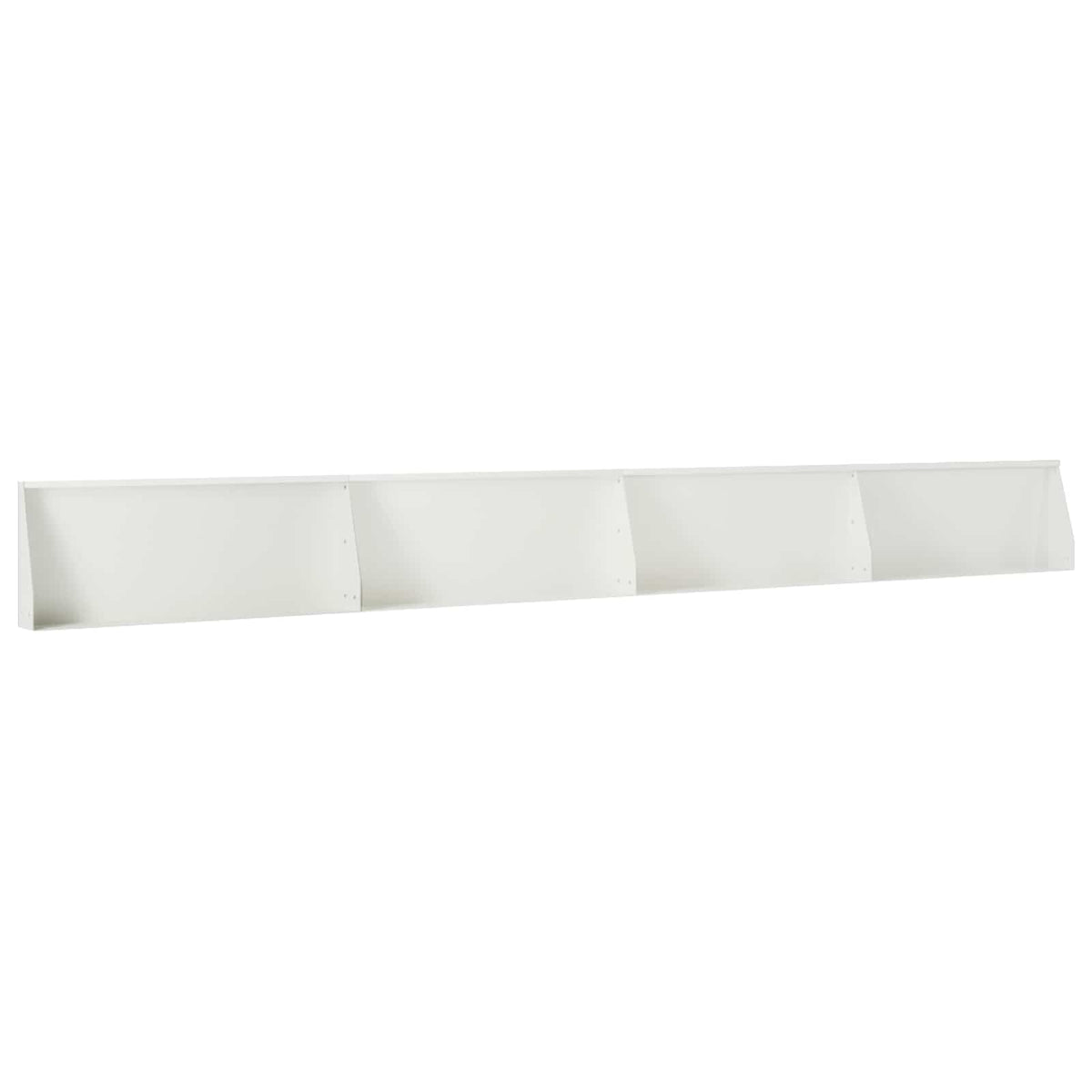 Retaining Wall 4 pcs 100 x 12 x 40 cm Steel White