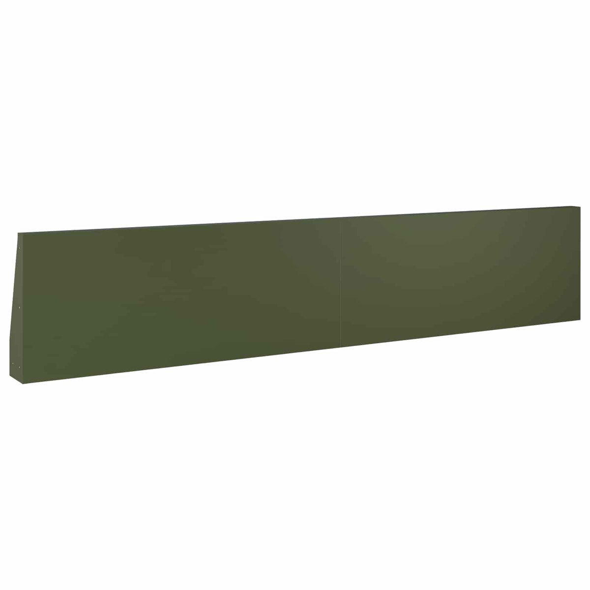 Retaining Wall 4 pcs 100 x 12 x 40 cm Steel Olive Green