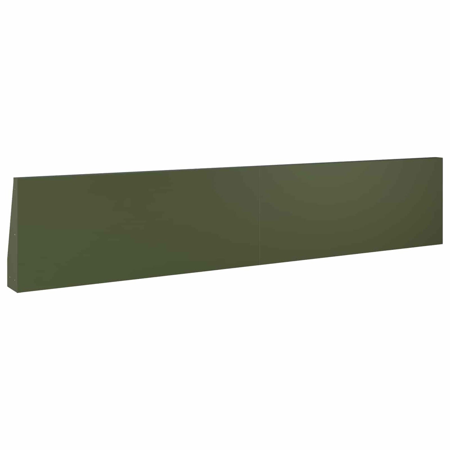 Retaining Wall 4 pcs 100 x 12 x 50 cm Steel Olive Green