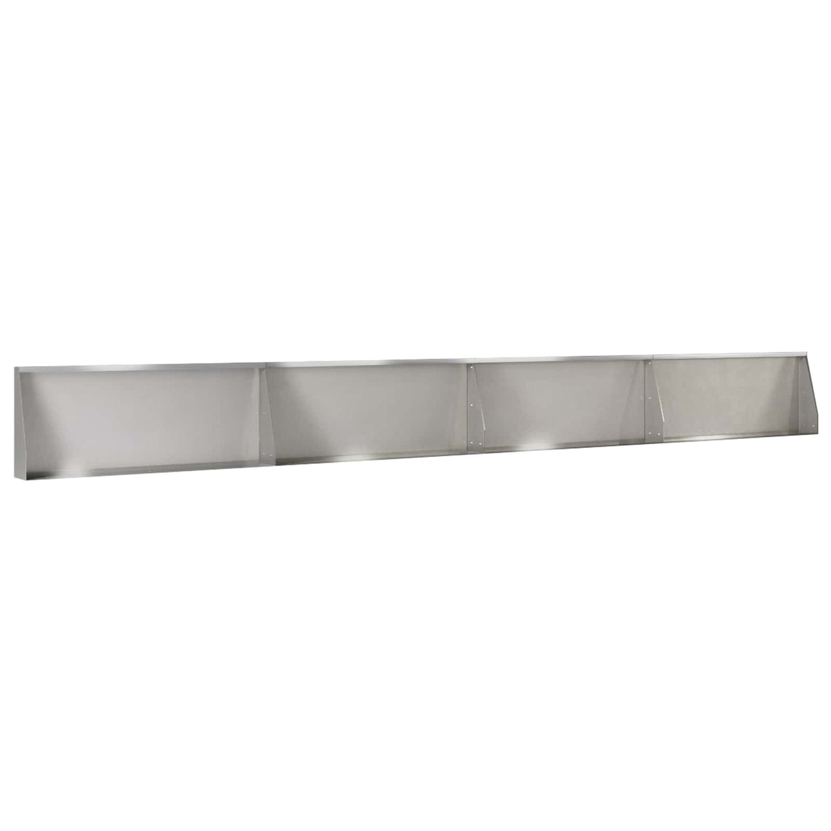 Retaining Wall 4 pcs 100 x 12 x 50 cm Stainless Steel Silver