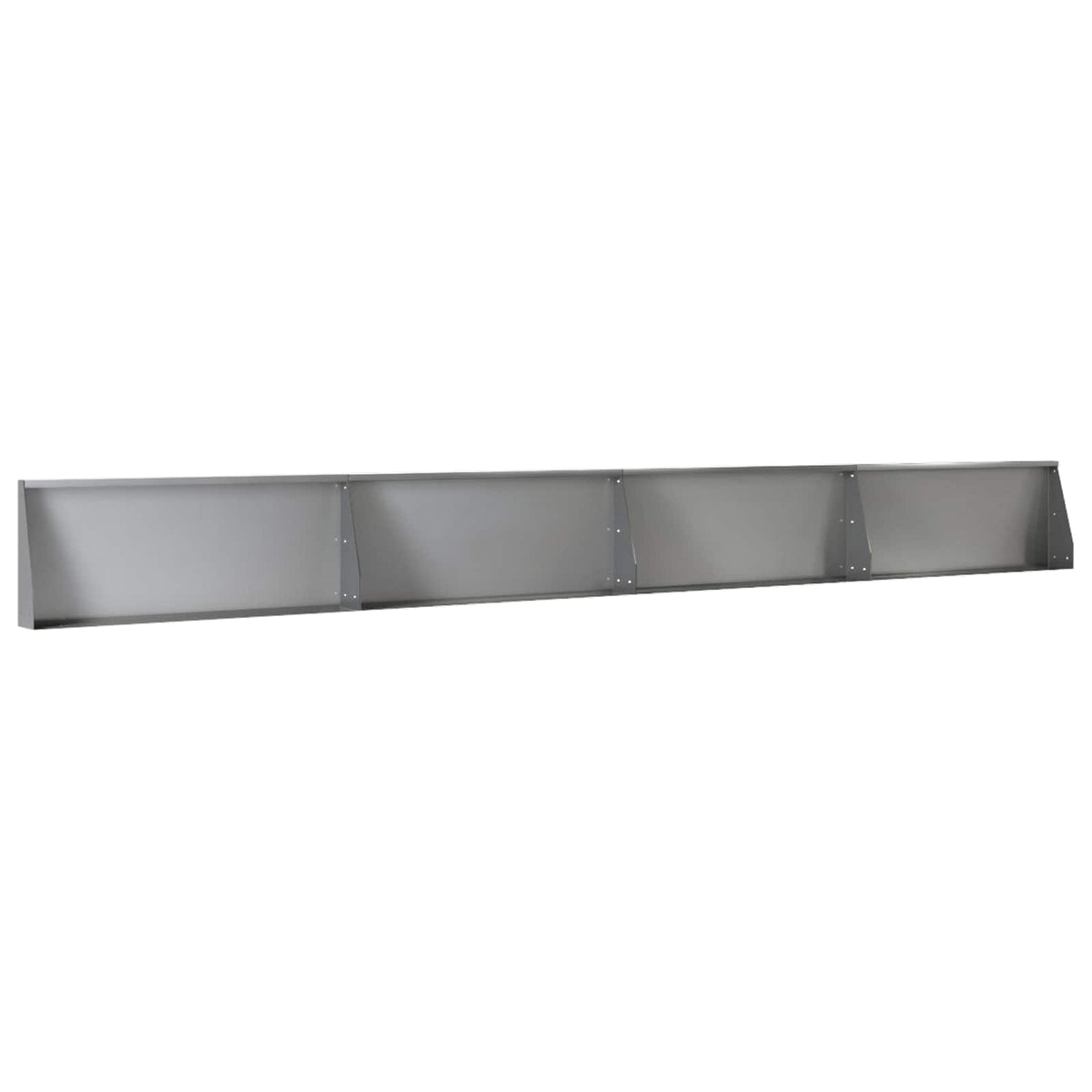 Retaining Wall 4 pcs 100 x 12 x 50 cm Galvanised Steel Silver