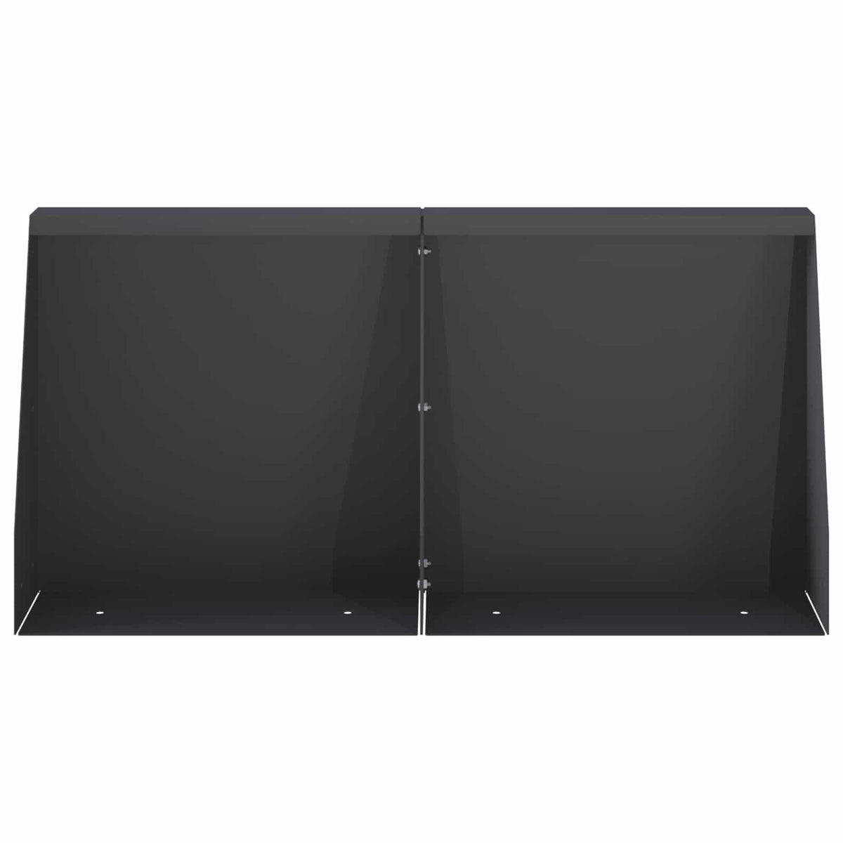 Retaining Wall 4 pcs 40 x 12 x 30 cm Steel Black